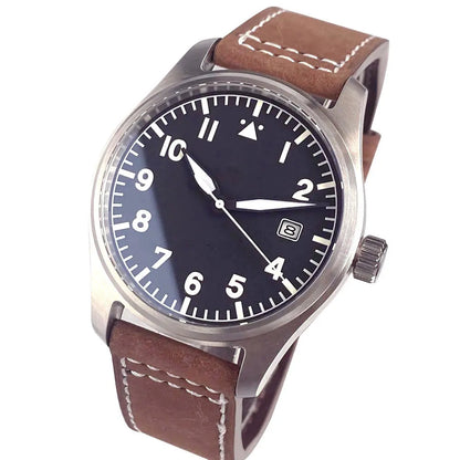 39mm Pilot Aviator Diving Watches Miyota8215 Automatic Mechanical Watch for Men 20BAR Waterproof Sapphire Crystal 316L Steel