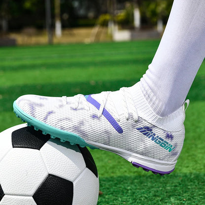 Turf voetbalschoenen Professionele voetbalschoenen voor heren Ademende mesh Jeugdvoetbalschoenen Antislip herensneakers Society Chuteira