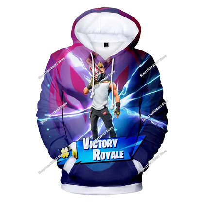 Boys and Girls Hoodies Fortnite Children's Pullover 3D Printed Hoodies Battle Royale Men's Hoodies Autumn Fashion Kids Clothing