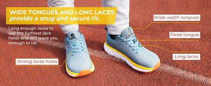 FitVille Men's Shoes Wide Toe Box Cushioned Extra Wide Width Non-Slip Running Shoe Comfortable Lightweight Sneakers For Wide Feet