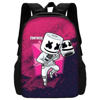 Mochilas Infantis Populares FortniteS para Rapazes e Raparigas, Presente de Aniversário para Estudantes, Mochilas Escolares Unissexo para Crianças, Mochila de Campismo Resistente