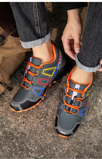 Chaussures de cyclisme pour homme - Chaussures de cyclisme tout-terrain (montagne et cross-country) pour homme - Chaussures d'entraînement de cyclisme antidérapantes et résistantes à l'usure - Chaussures de randonnée