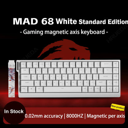 MADLIONS Mad 60he Mad60HE Mad 68HE mechanische Tastatur mit Magnetschaltern, kabelgebunden, Hot-Swap, 8K-Polling-Rate, personalisierte Gaming-Tastatur