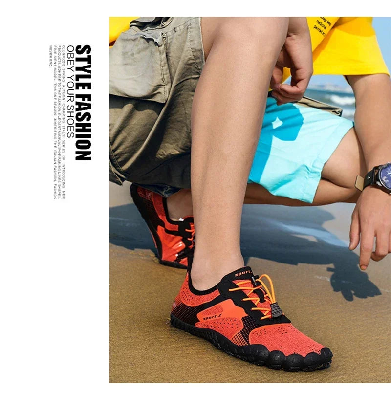 Leichte, erfrischende Aqua-Stiefel für Herren, atmungsaktive Outdoor-Wasserschuhe für Damen, rutschfest, strapazierfähig, Sport- und Wandersneaker