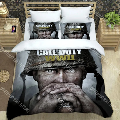 3D Print Call of Duty Game COD Bedding Set Twin Queen King Full Size Duvet Cover Pillowcase Bed boys girls Adult Home Textiles