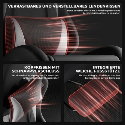 Gaming chairs, office chairs, desk chairs, and swivel chairs. Made with breathable fabric, equipped with 360° swivel casters and seats for easy movement, and featuring soft and comfortable cushions.