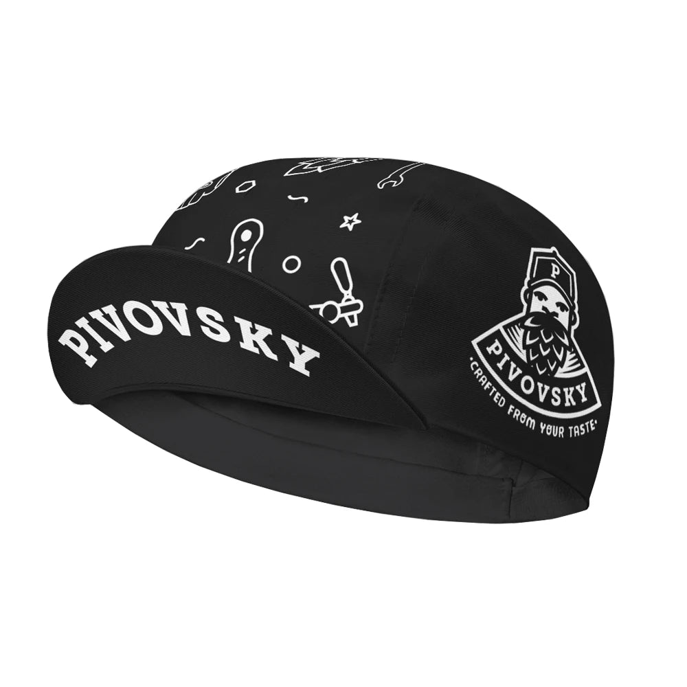 Black Cycling Cap Outdoor Sports Hat Team Bike Caps Breathable Summer Sun Protection