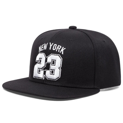 Digital 23 3D Embroidered Fashion Baseball Hat Sports Sunshade Hat Snapback Cap Adjustable Unisex Sun Cowboy Hat