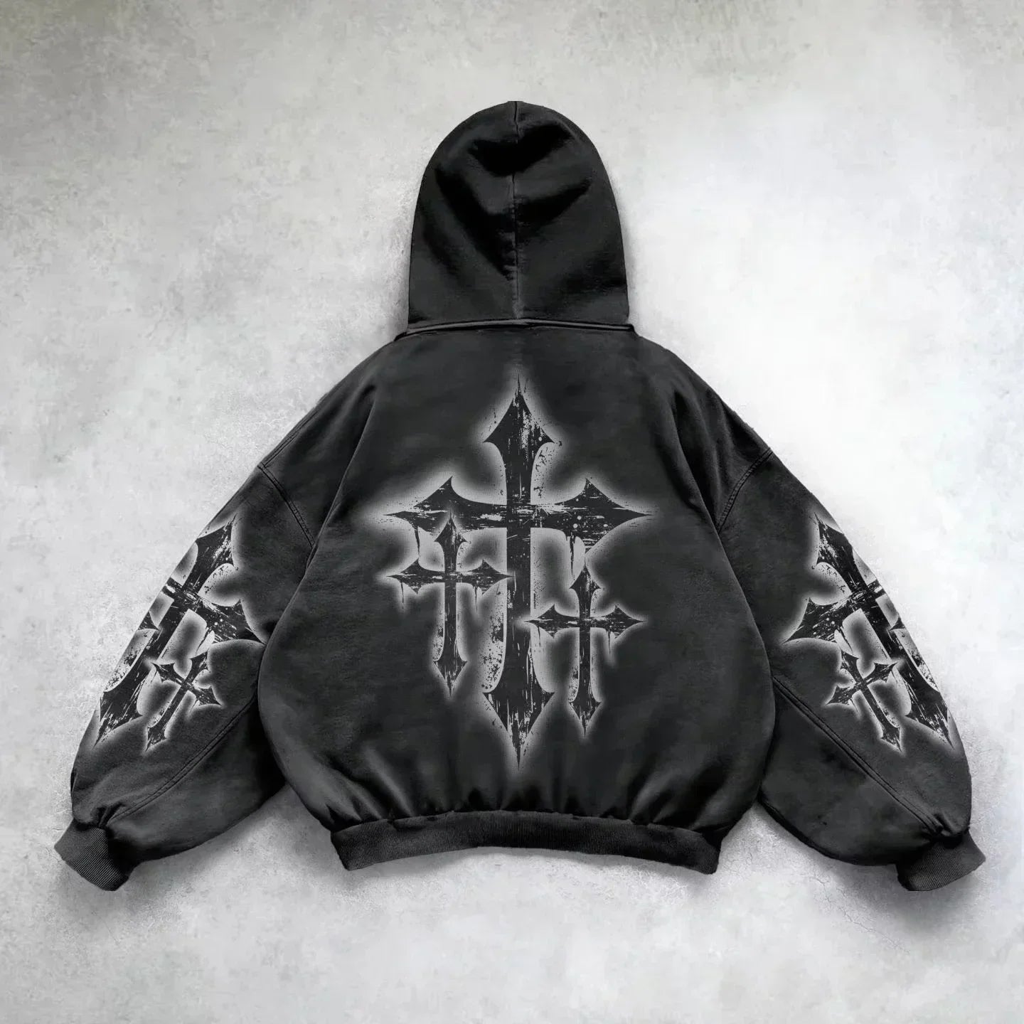 American Y2K New Hip Hop Trend Retro Hoodie Women Street Casual Loose Joker Vintage Sweatshirt Unisex Fleece Padded Warm Hoodie