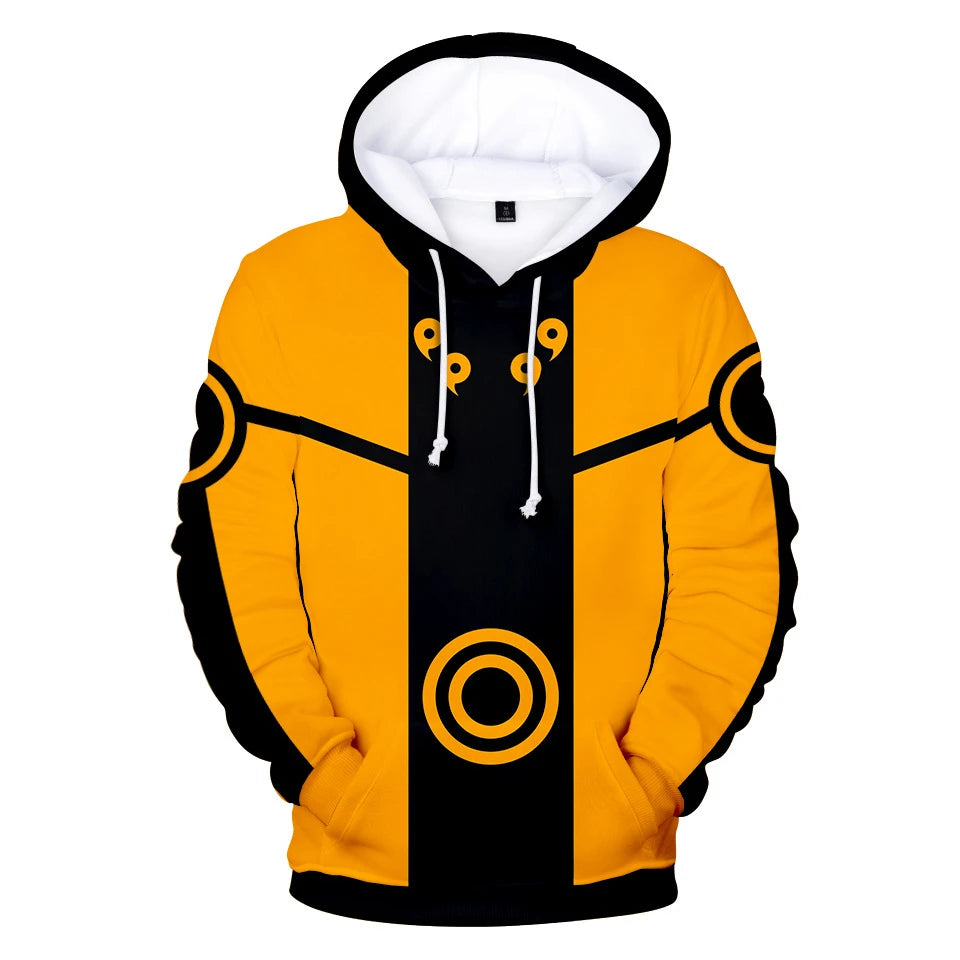 New Naruto Hoodies Character Suit 3D Digital Color Printed Hoodie Sports and Leisure Pullover Hooded Sweatshirt for Men Women