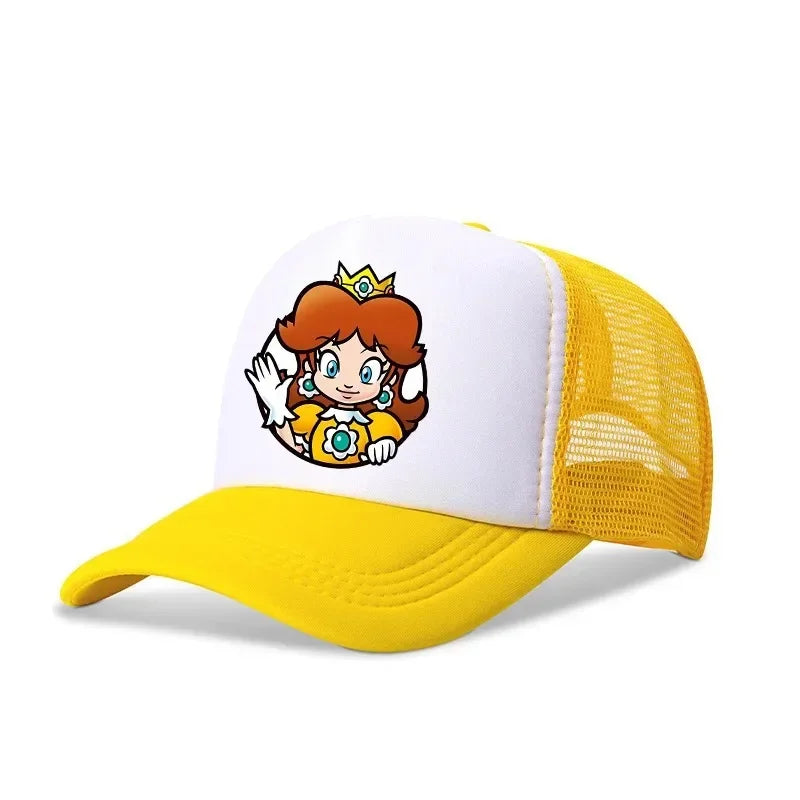 Czapki z daszkiem Mario w stylu casualowym, baseballowe, uniwersalne, z poliestru, dla dzieci, z motywem kierowców ciężarówek, dla dorosłych, z regulacją, akcesoria związane z anime