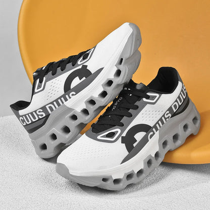 Men's Running Shoes Off-Road Cushioning Jogging Non-Slip Breathable Mesh Luxury Outdoor Couple Trainer Race Sneakers
