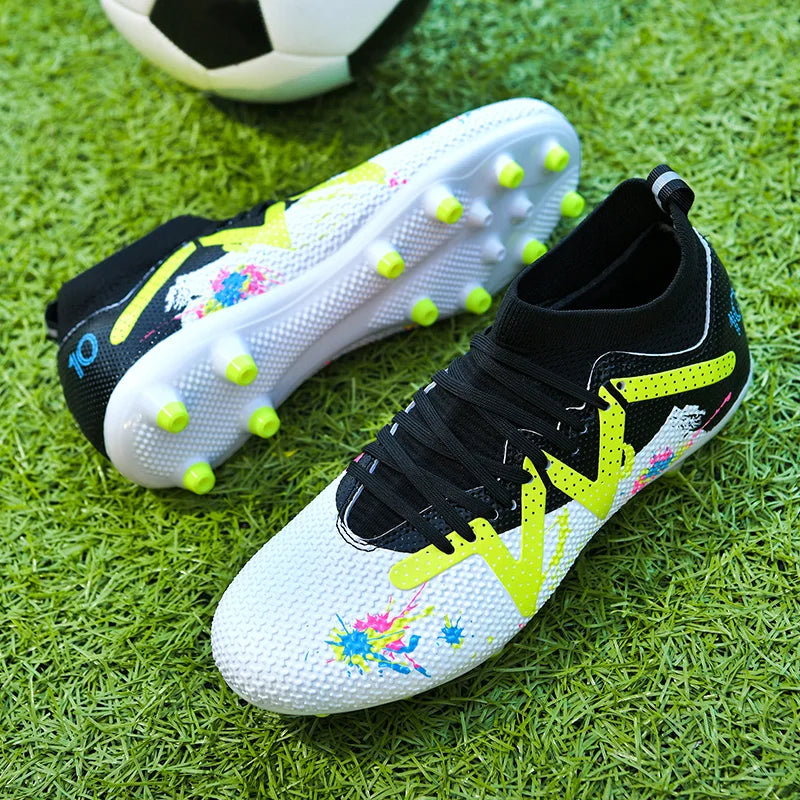 Chaussures de football pour homme, crampons Society, chaussures de football professionnelles, chaussures de football d'intérieur pour terrain rapide, baskets pour garçon, entraînement original