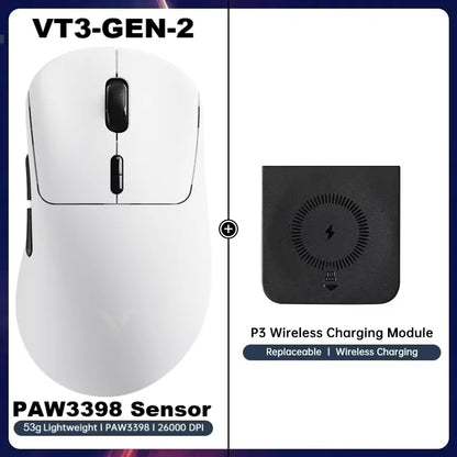 Rapoo VT3Pro GEN-1 Wireless Gaming Mouse 59g Lightweight 8KHz Polling Rate 26000DPI 9 Programmable Buttons Optical Sensor