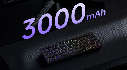 Teclado mecánico MONSGEEK FUN60 PRO&MAX HE con interruptores magnéticos, teclado gaming inalámbrico 60%, Rapid Trigger 8K ARGB personalizable