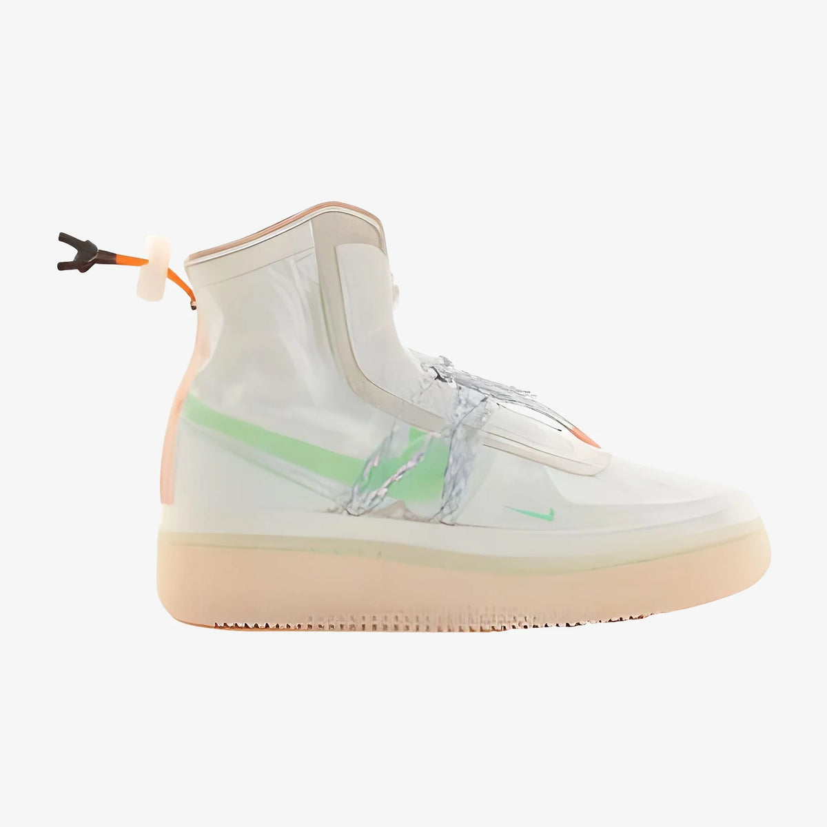 Nike AF1 SHELL authentique pour femme, chaussures de basket montantes en nylon Air Force No.1, modèle DJ9304-131