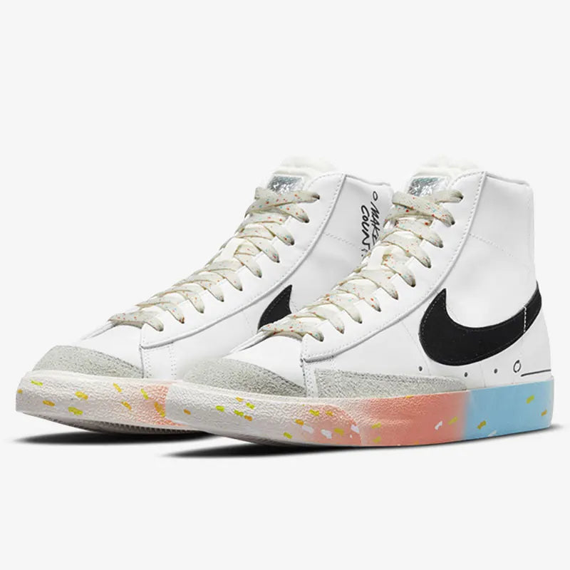Oryginalne sezonowe unisexowe trampki Nike Blazer Mid High-Top DJ4278-101