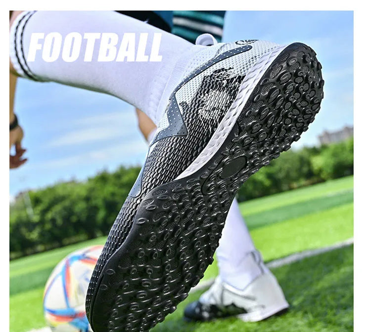 Chaussures de football pour homme, chaussures de sport professionnelles, crampons FG à crampons longs pour homme, chaussures de sport d'extérieur, chaussures d'entraînement, chaussures antidérapantes