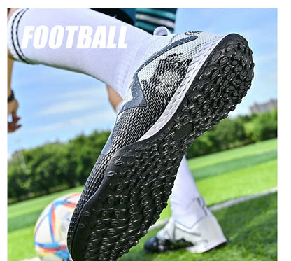 Chaussures de football pour homme, chaussures de sport professionnelles, crampons FG à crampons longs pour homme, chaussures de sport d'extérieur, chaussures d'entraînement, chaussures antidérapantes