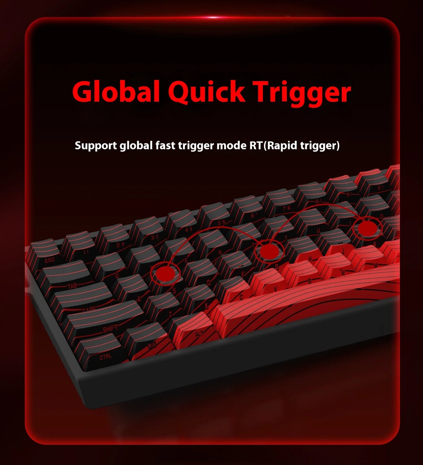 Madlions MAD 60/68 PRO Magnetic Switch Gaming Keyboard E-sport Custom Mechanical Aluminum Keyboard Ergonomics Accessories