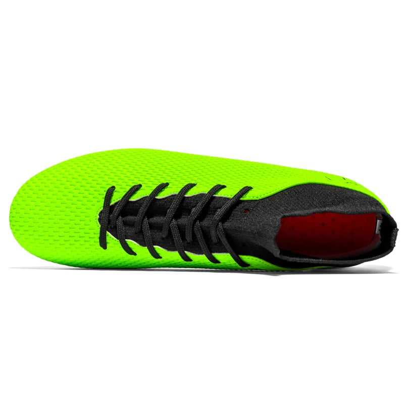 New Unisex Long Spike Football Boots Men Broken Nail Soccer Shoes AG/TF Training Soccer Cleats Sneakers Non-Slip Ankle Zapatos