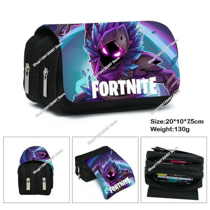 3pcs/set Fortnite Game Backpack Anime Cartoon Large Capacity Student Shcool Bags Pencil Bag Kawaii Lunch Bag Birthday Gifts
