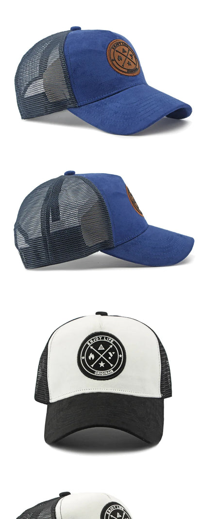 Korean Version Mesh Baseball Cap Men Women Summer Spring Sunscreen Shade Sun Hat Casual Versatile Hard Top Women Suncap Male