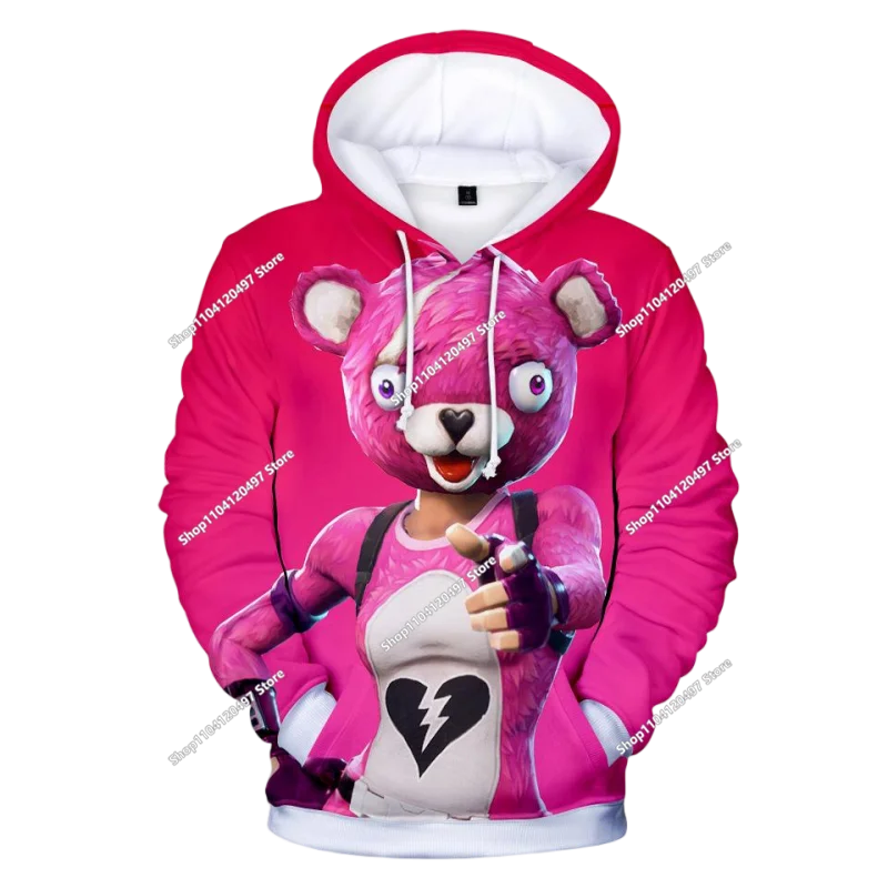 2025 3D New Children's Anime Fortnite Printed Sweater Series Pullover Generation Trend Brand Hoodie Gift
