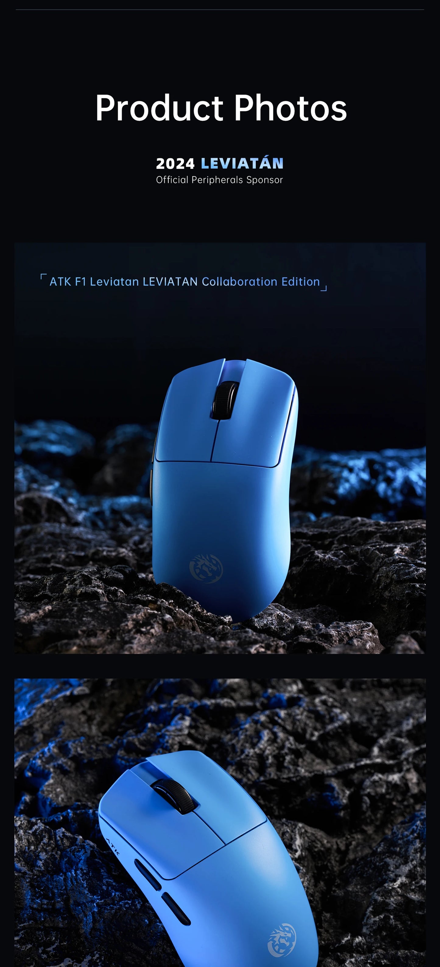 ATK BlazingSky F1 Extreme безжична геймърска мишка PAW3950 Ultra Dual-Mode 8000Hz 35g лека e-sports FPS мишка