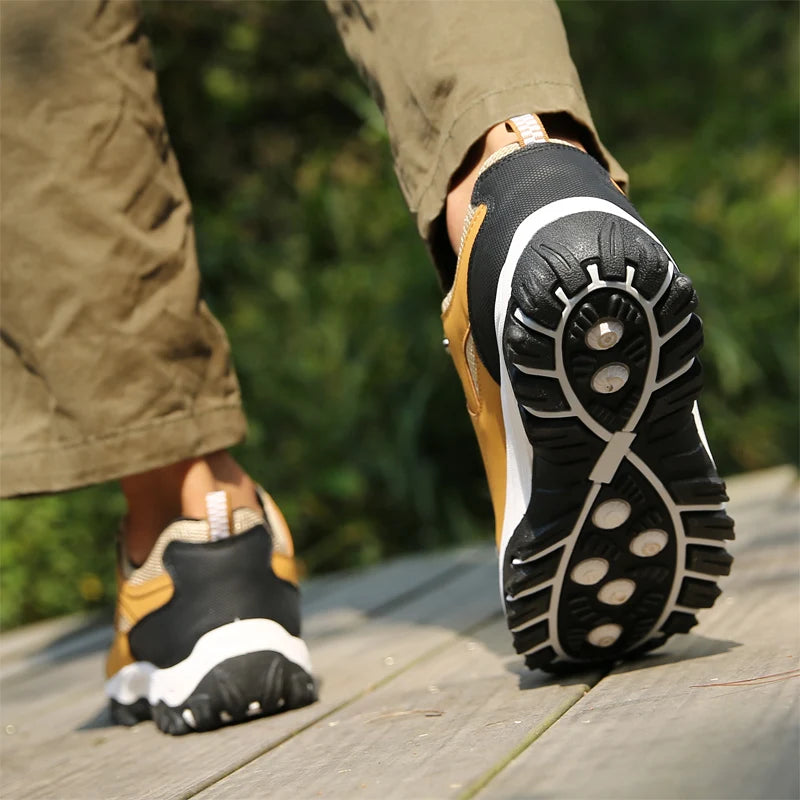 Zapatos de piel para hombre, calzado casual para hombre, zapatillas de primavera, otoño e invierno, calzado masculino tipo tenis, ligero para caminar