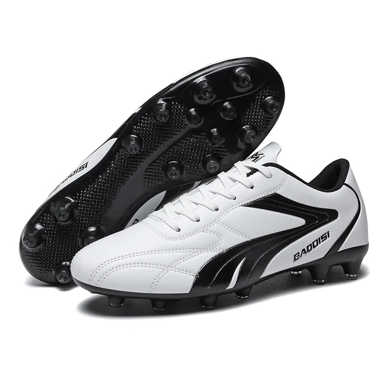 Chaussures de football professionnelles pour hommes – Baskets de football pour adultes – Futsal en salle – Ultralégères – Antidérapantes – Résistantes à l’usure – Bottes de sport