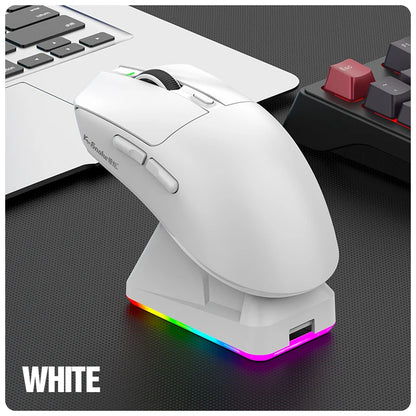 K-Snake X11 Bluetooth Wireless Gaming Mouse, Tri-Mode RGB Rechargeable Mouse with PAW3311 Sensor, 12000 DPI Magnetic Charging Gaming Mouse for PC, Laptop & Office