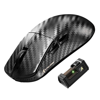 ATTACK SHARK R11 ULTRA szénszálas vezeték nélküli gaming egér, 8000Hz, PAW3950MAX, 42000DPI, 49g könnyű kivitel, 20000FPS, Nordic 52840