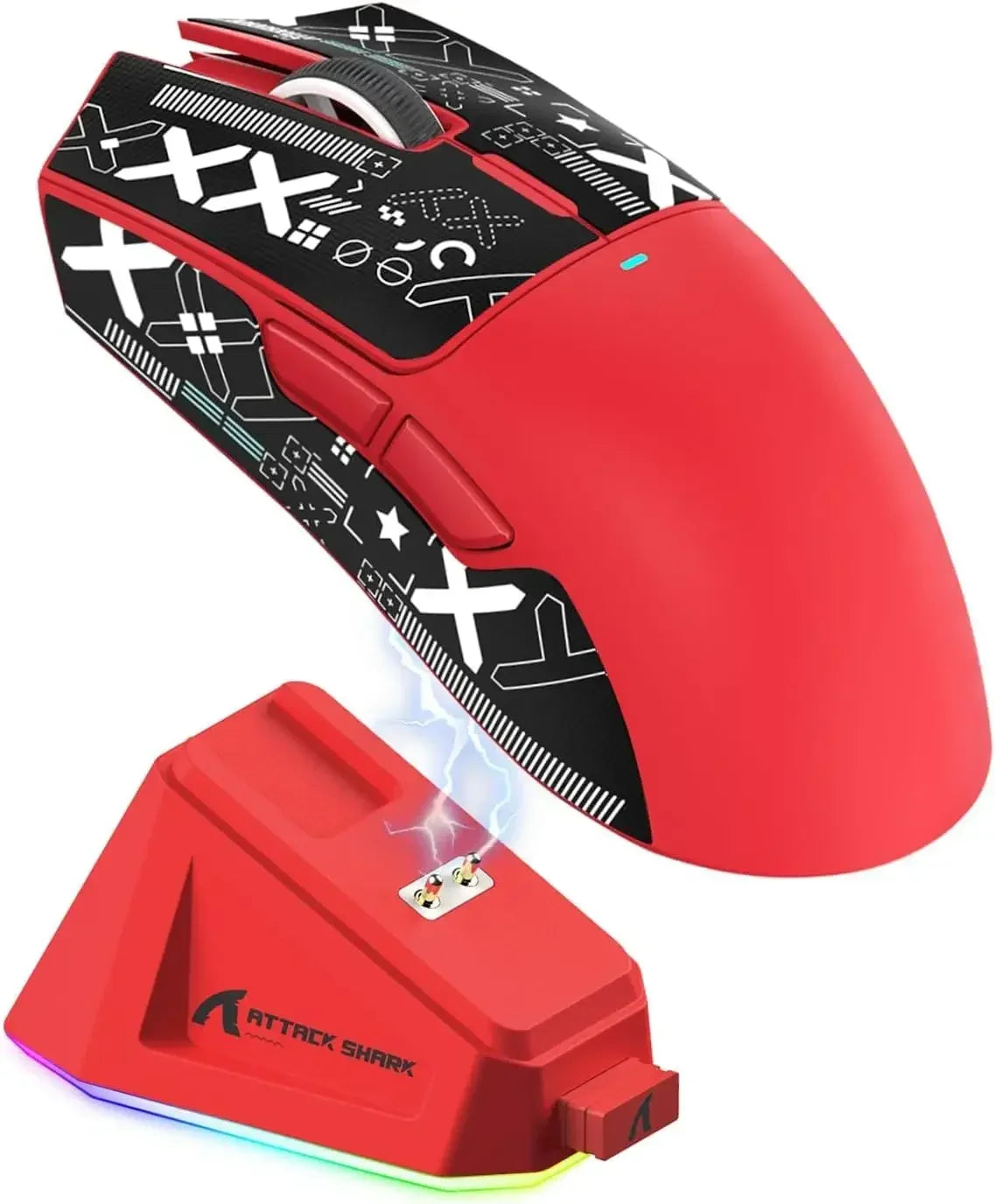 ATTACK SHARK X11 Wireless Gaming Mouse with Charging Dock, PAW3311 Sensor, 22,000 DPI, Tri-Mode Bluetooth 2.4G & Wired Gaming Mouse