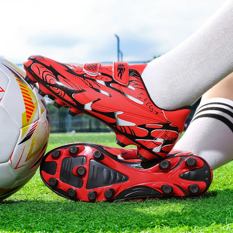 Nouveaux hommes enfants bottes de Football ultralégers garçons chaussures de Football professionnelles crampons antidérapant Match herbe chaussures d'entraînement livraison directe