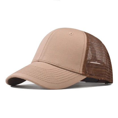 Baseballkasket til voksne Netkasket Lavt buet skygge Hat Unisex Sommerhat Åndbar hat med skygge Forår/efterår-kasket Hiphop-kasket med tæt pasform