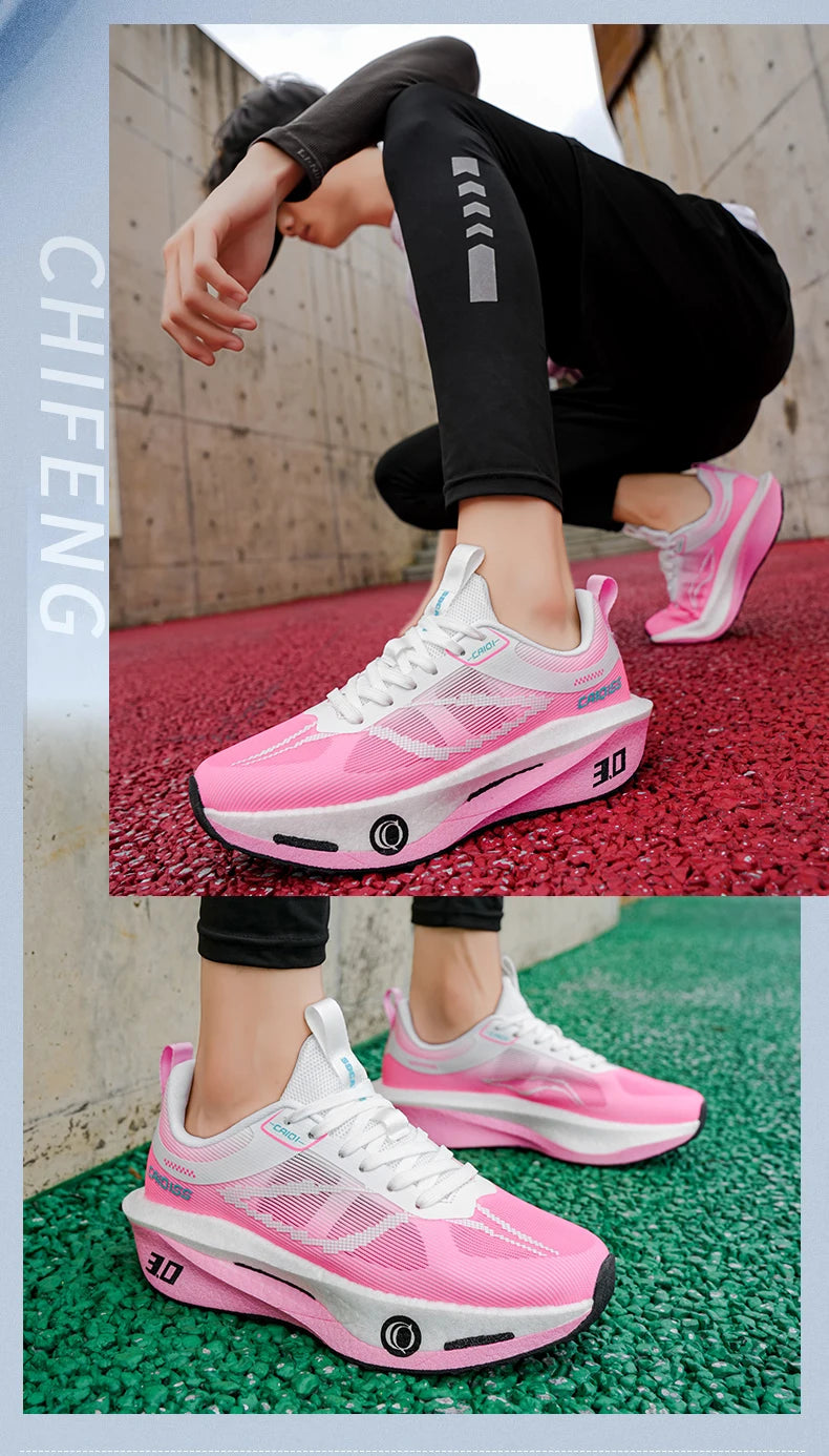 Running Shoes Carbon Board Marathon Men Sports Speciality Breathable Lightweight Women's Comfortable Athletic Outdoor Sneakers