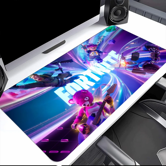 Tapete de Rato Gaming F-Fortnite Survival Battle, Grande, para Secretária e Teclado, Ergonómico, em Borracha, para PC e Escritório, Antiderrapante, Anti-Desfiamento, Personalizado para Casa