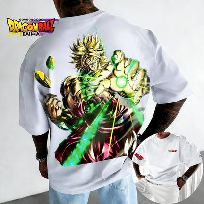 Dragon Ball Legend Super Saiyan Broly T-shirt Men's Short Sleeve Spring and Summer New Men's  Women's Through Top American Style