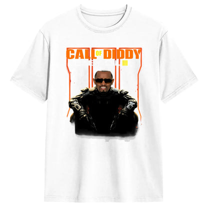 Men Funny Call of Diddy Meme T Shirt  Cotton Clothing Fashion Short Sleeve Crew Neck Tee Shirt Classic T-Shirt