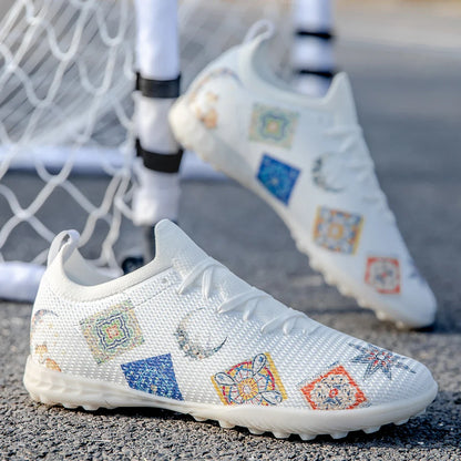 Lawn Nails Wear-resistant Professional Football Shoes Multi-color Grip Strong Balance Summer Outdoor Football Training Shoes