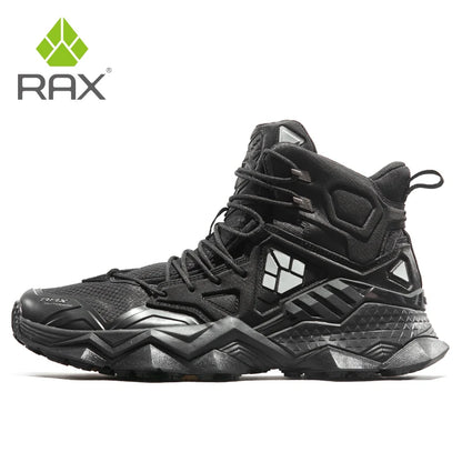 RAX winter men's and women's hiking shoes snow boots waterproof leather sports shoes super warm men's boots outdoor work shoes