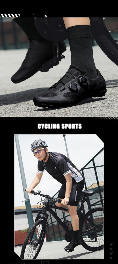Speed Cycling Sneaker Men's Road Cycling Shoes Cleat Shoes Spd Shoes Cycling Flat Pedal Shoes Man Bike Outdoor Footwear White