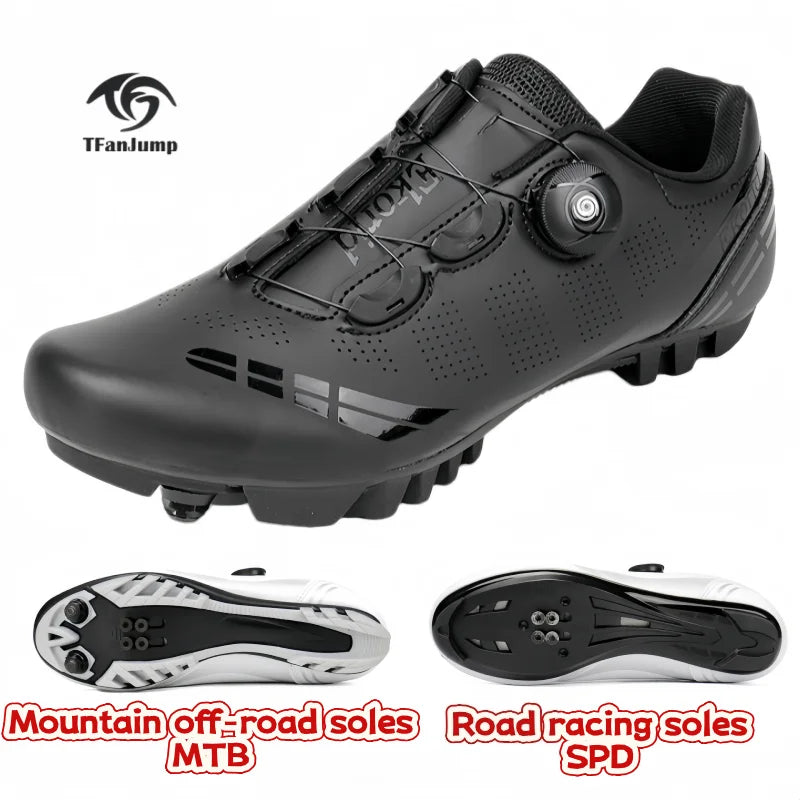 Men's Mountain Bike Shoes MTB, Breathable, Non-Slip, High Hardness, Suitable For Outdoor Road Racing, Mountain Off-Road Riding 37-46