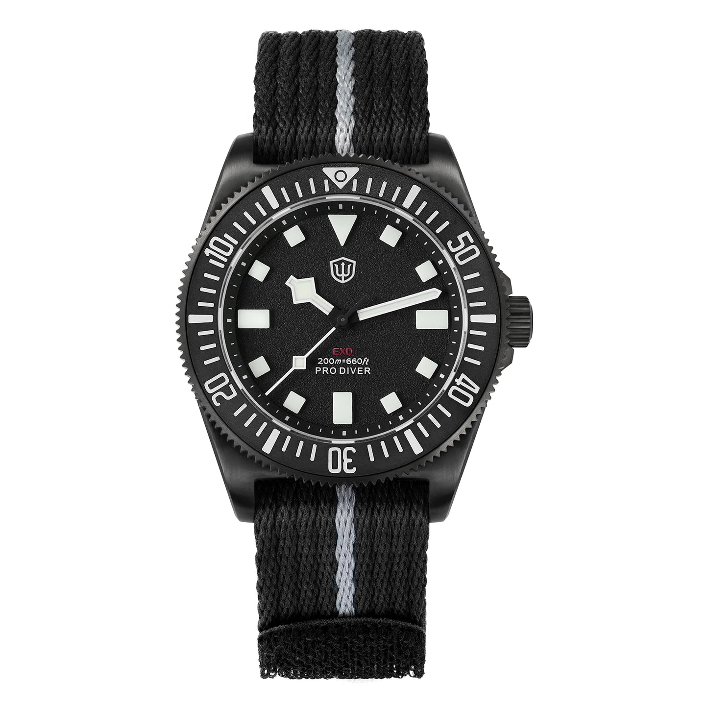 Watchdives EXD V2 40mm Titanium Watch Exchangeable X Design VH31 Sweep Second Movement Quartz Watches Luminous Waterproof 200M