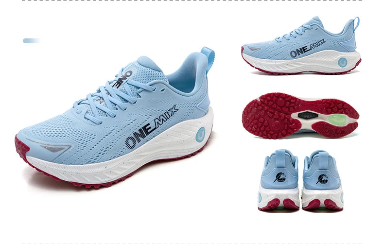 ONEMIX Casual Running Shoes Breathable Summer Jogging Shoes Men Lightweight Women Gym Shoes Outdoor Male Cushion Sports Shoes