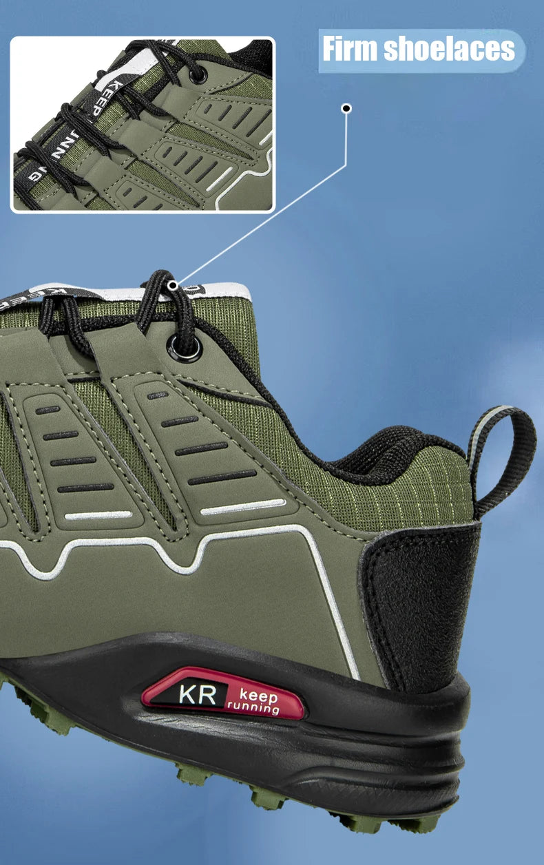 Men's Waterproof Hiking Shoes Non-Slip Hunting Boots Outdoor Tactical Training Sports Shoes Men Walking Hiking Travel Shoes