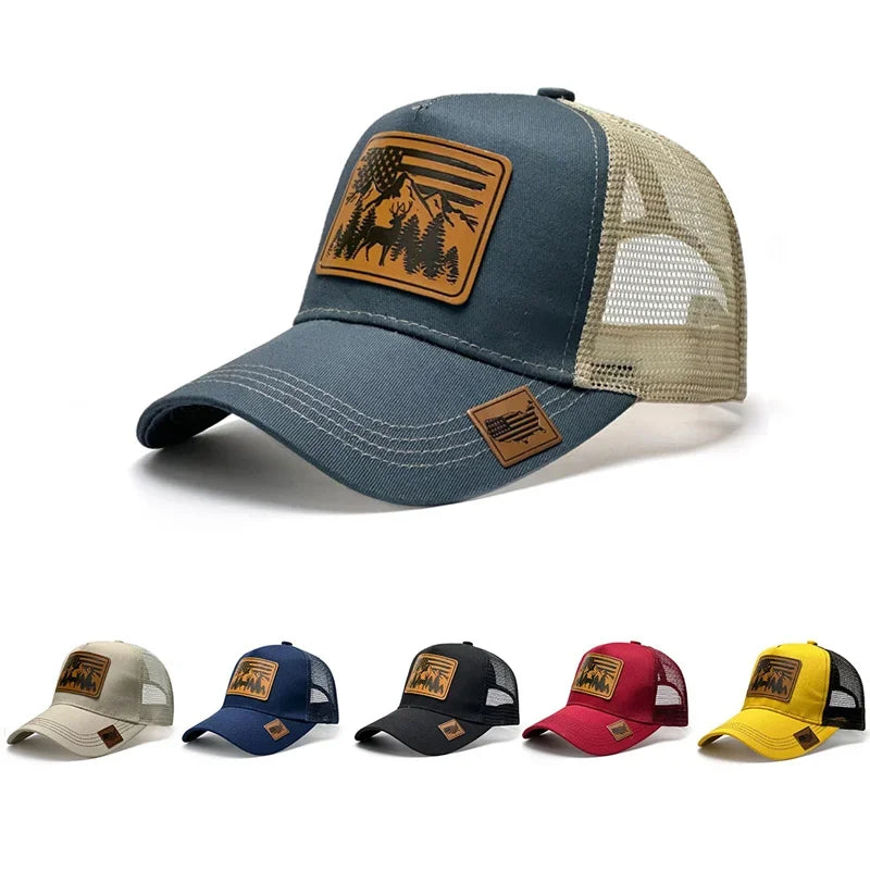 Fashion Leathers Baseball Caps for Women Men Female Male Sport Visors Snapback Cap Sun Hat Gorras Hombre Designer Trucker Hat