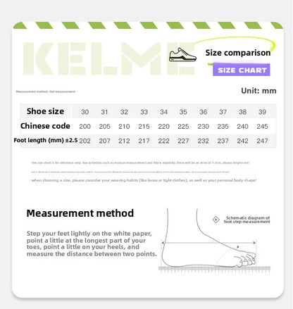 Chaussures de football pour enfants Kelme Tf Nail pour élèves du primaire – Chaussures de football à cinq sur gazon artificiel