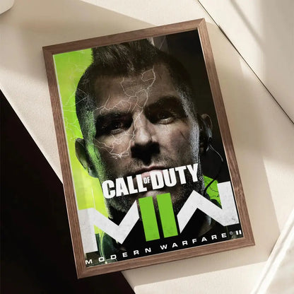 Call of D-DUTY Game Poster Stickers Painting Self-Adhesive Mural HD Wall Decals for Bedroom Living Room Home Decor Gift